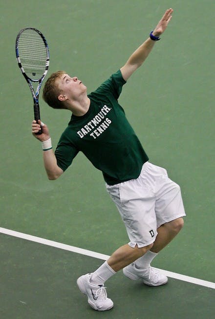 Curtis Roby '11 swept his opponent in the No. 2 spot, and also secured a victory for the Big Green in doubles with partner Justin Tzou '10.