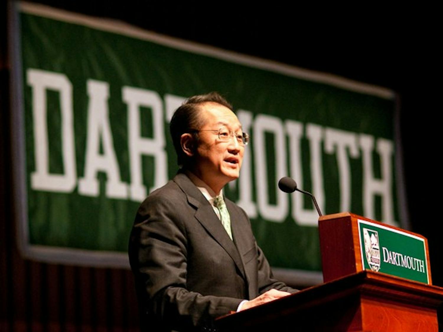 College President-elect Jim Yong Kim addressed the Dartmouth community on Monday afternoon.