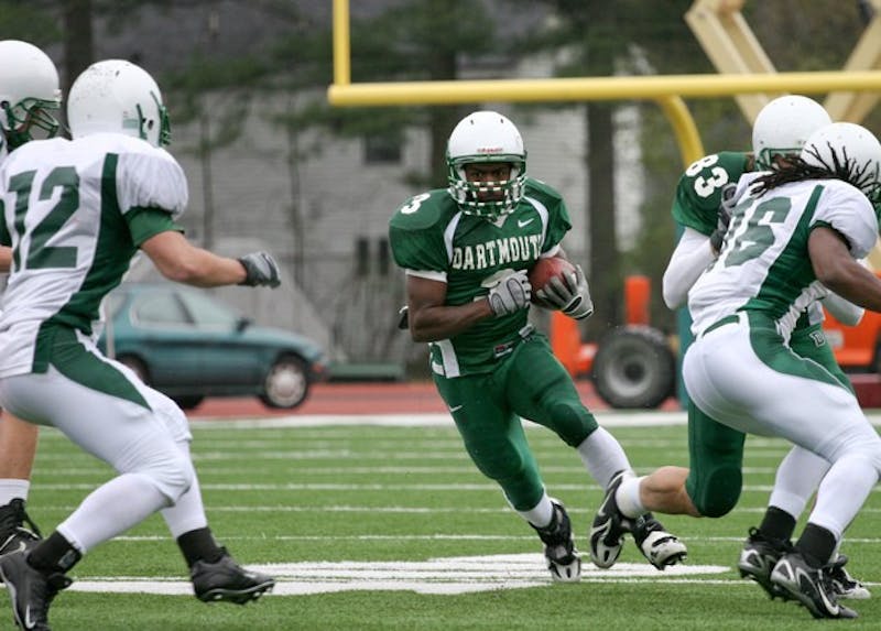 Tailback Milan Williams '09 returns as the Big Green's top runner after rushing for 657 yards last season.