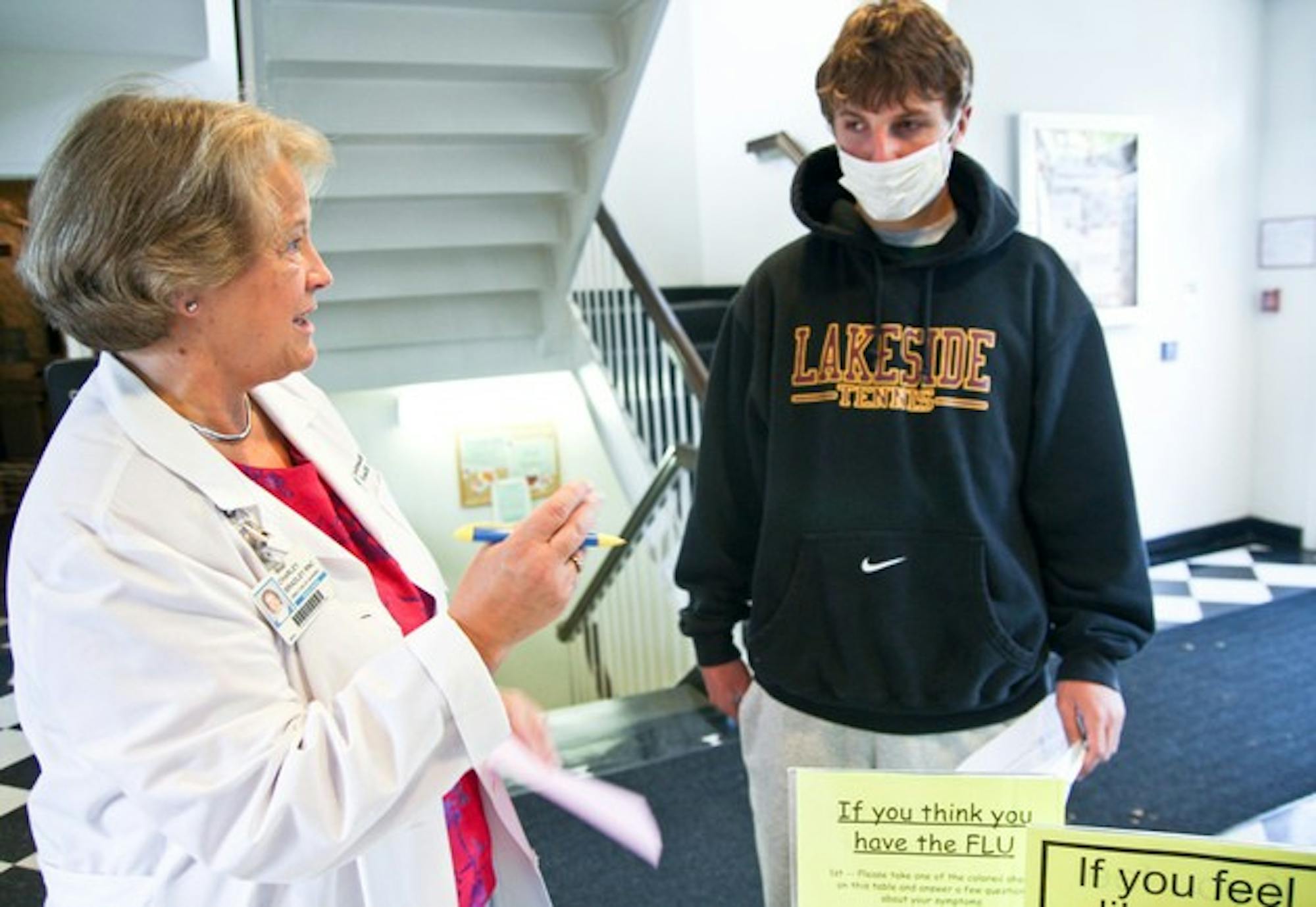 The College has asked undergraduate advisors to help estimate the number of flu cases on campus.