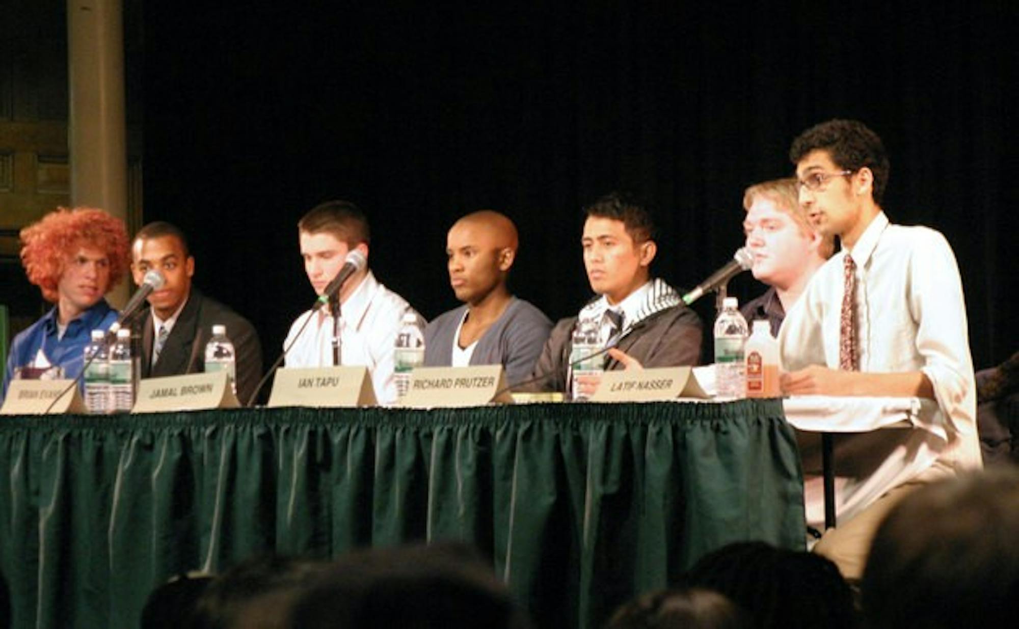 Seven senior men spoke about their personal life experiences at the first-ever 