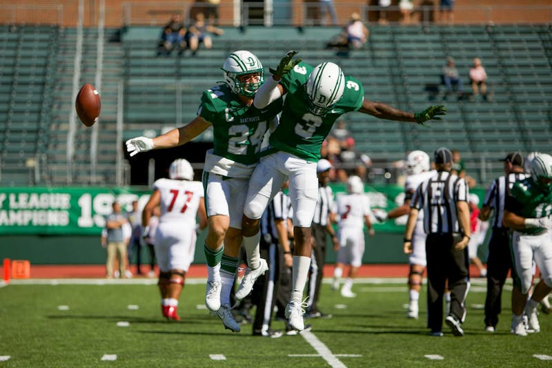 An overtime win against Yale University during Homecoming Weekend, a narrow win on the road against Harvard University and a blowout win at home over Princeton University helped Dartmouth football win a share of the Ivy League championship.