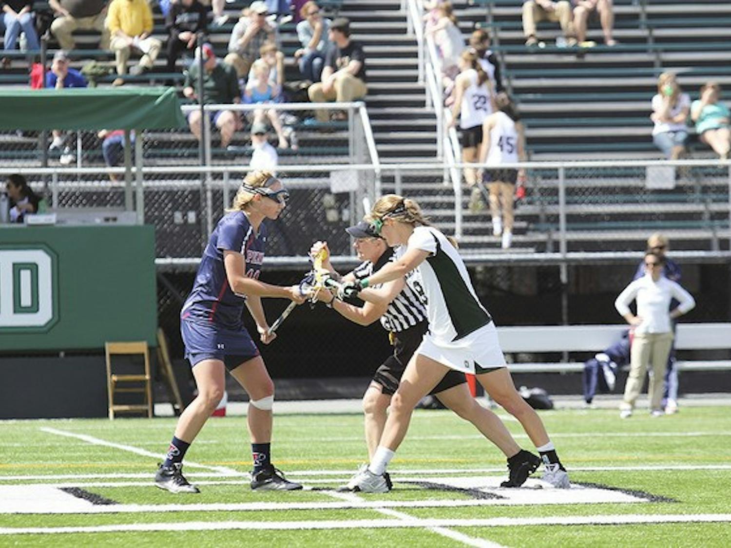 Women's lacrosse captain Sarah Plumb '12 led her team to an Ivy League Championship last weekend.