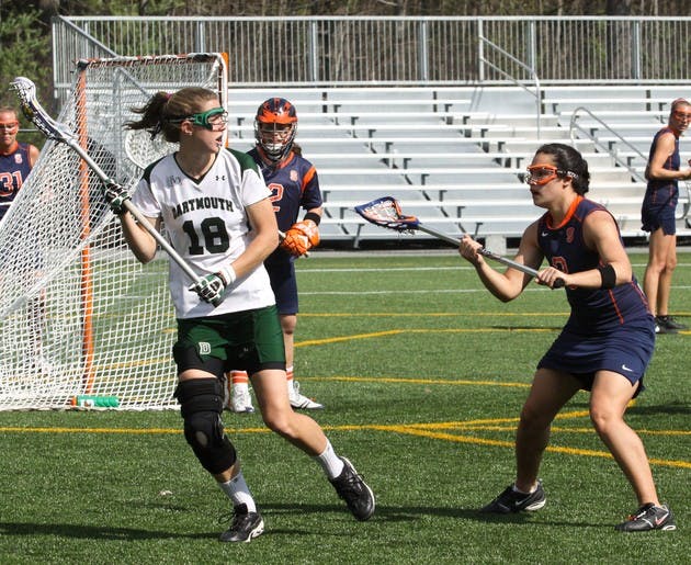 Co-captain Katherine Chiusano '09 scored her 25th goal of the season in the Big Green's 12-9 loss to Syracuse.