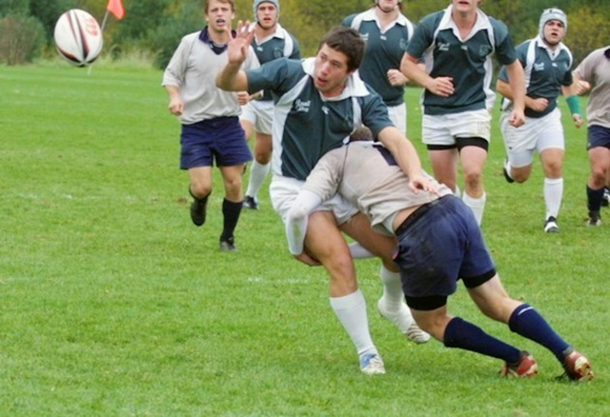 Tom Manzo '07 and the Big Green ruggers put up a Wilt Chamberlain-like performance against UMass on Saturday.