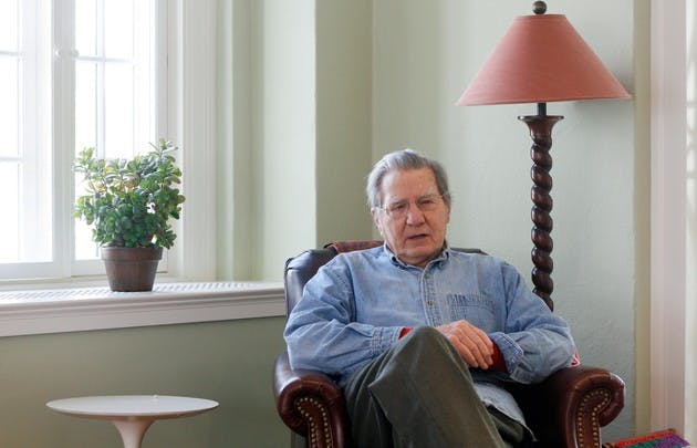 Montgomery Fellow Galway Kinnell began his residency this week.