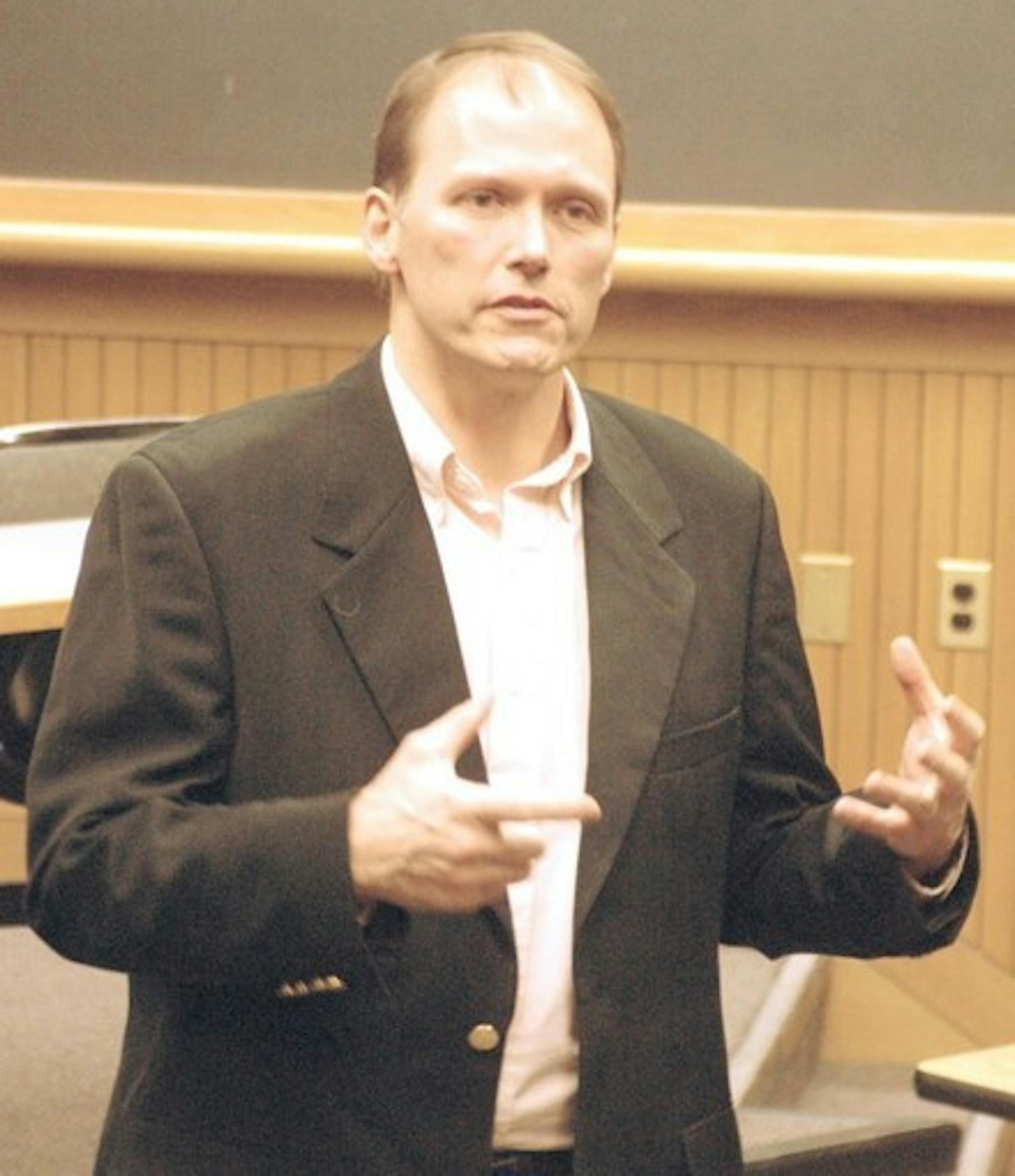 Cattle-farmer-turned-vegan Harold Brown gives a talk entitled 