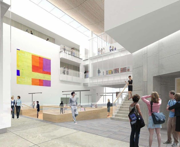 Construction of the proposed Visual Arts Center was made possible by an anonymous $50 million donation.