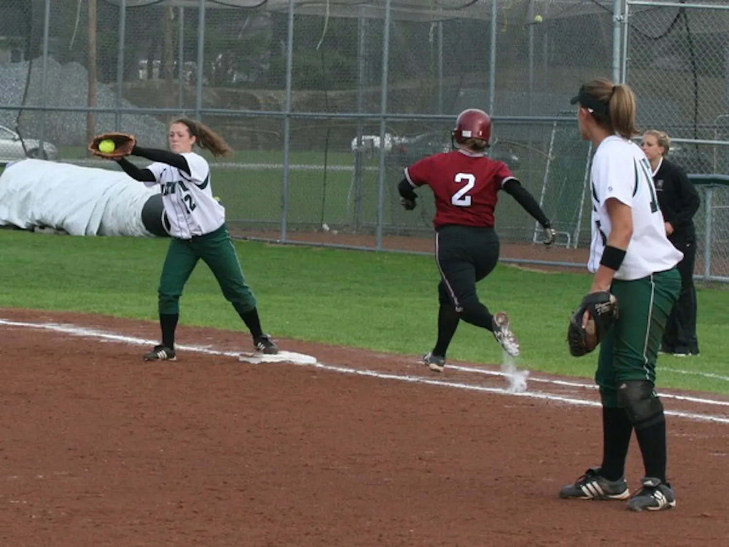 Softball split a doubleheader with Harvard on Tuesday, falling out of contention for the Ivy League Championship game to be played this weekend.