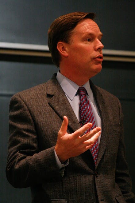 Former undersecretary of State for political affairs R. Nicholas Burns discussed the foreign policy decisions facing President Barack Obama in a public address at the College on Wednesday.