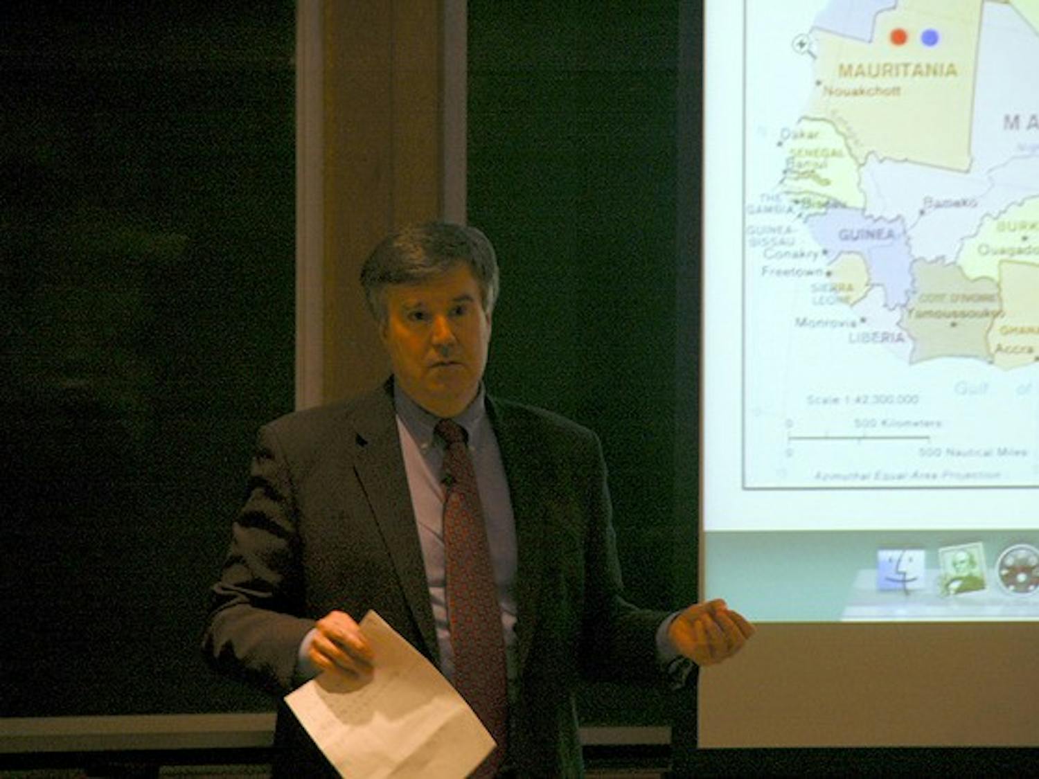 University of Vermont professor Gregory Gause examined the causes and effects of Middle East protests at Tuesday's 