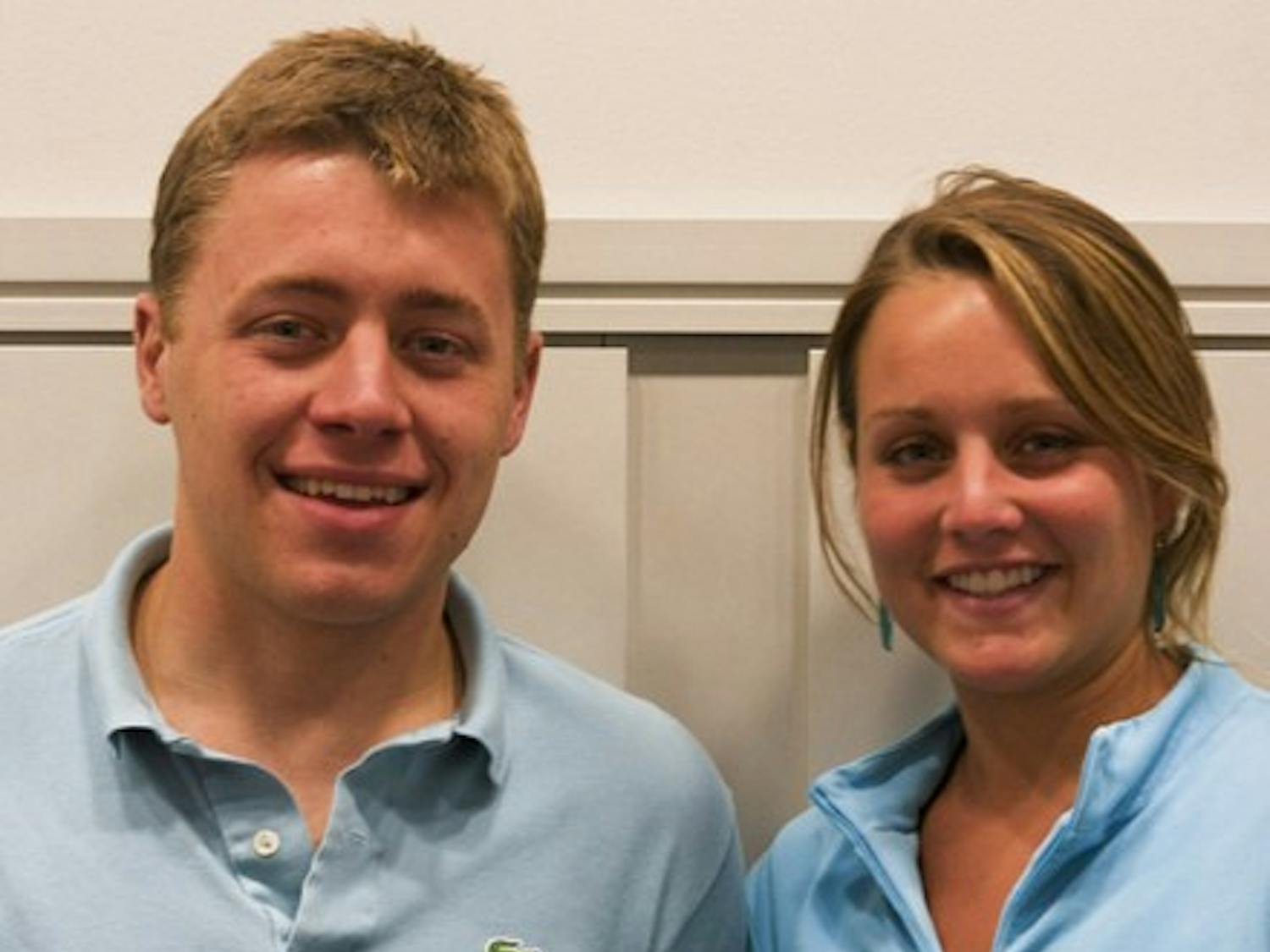 Student Body President-elect Frances Vernon '10 and Student Body Vice President-elect Cory Cunningham '10.