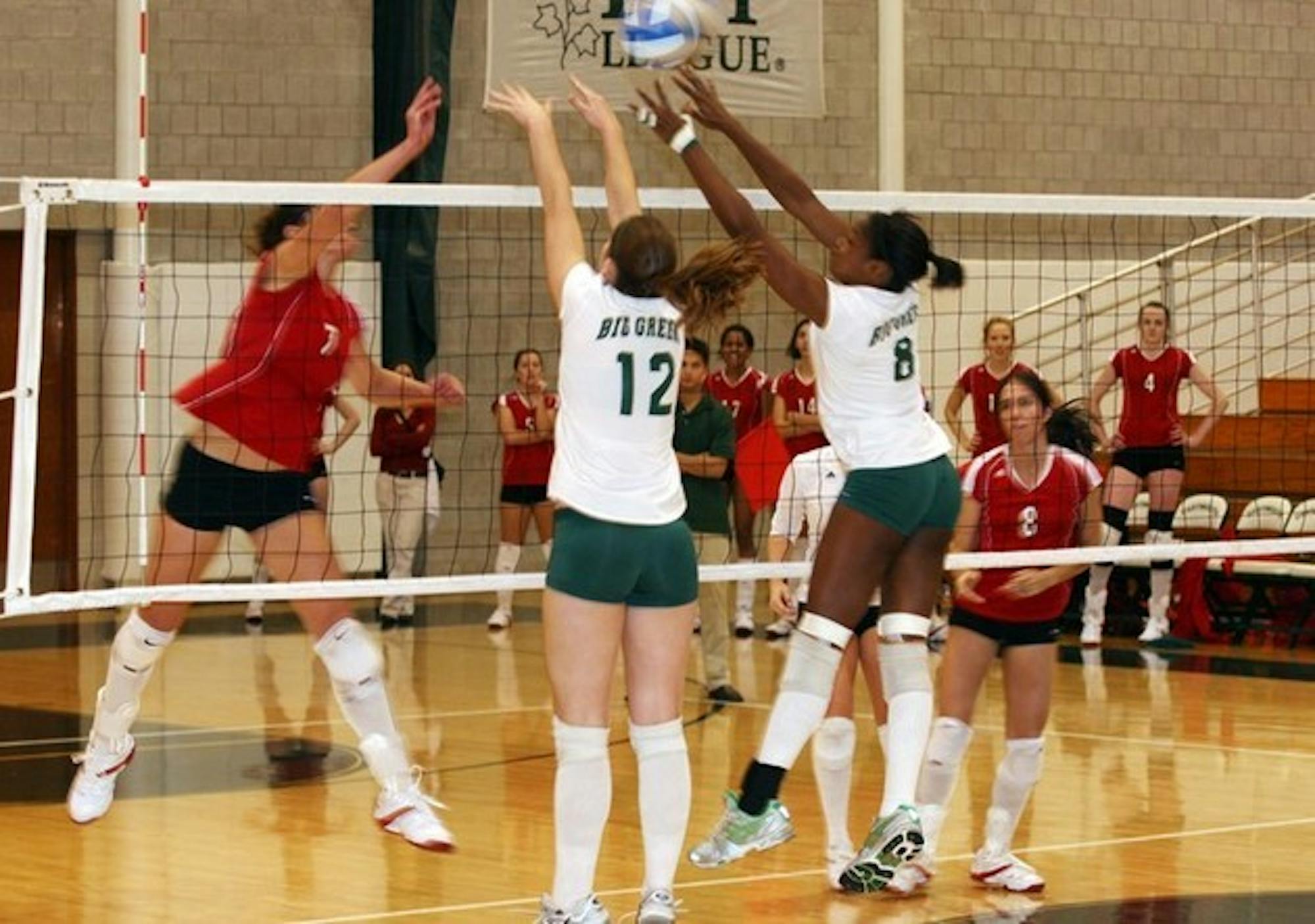 Big Green volleyball defeated Columbia in a five-game thriller only to lose to Cornell in four games the following day.
