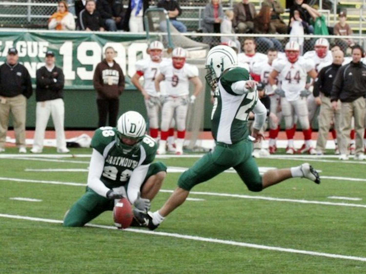 Kicker Andrew Kempler '08 and the Big Green hope to end a disappointing season on a winning note with a win over Ivy League power Princeton.