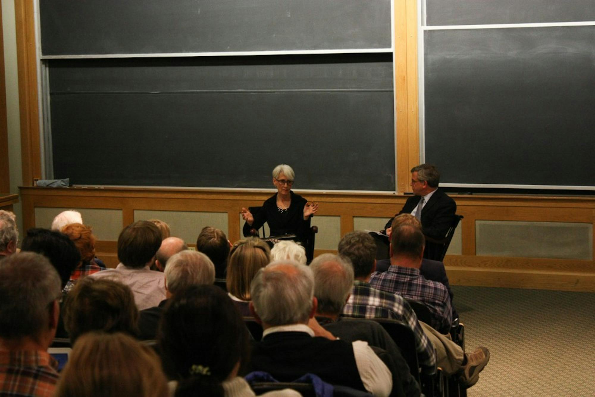 Former undersecretary of state for political affairs Wendy Sherman gave a lecture on Tuesday.