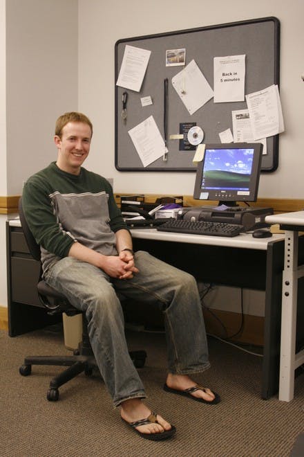 Senior Evan Michals' 30-second ad, featuring a hapless victim of pop-ups, earned him second place in a national computer security awareness contest.