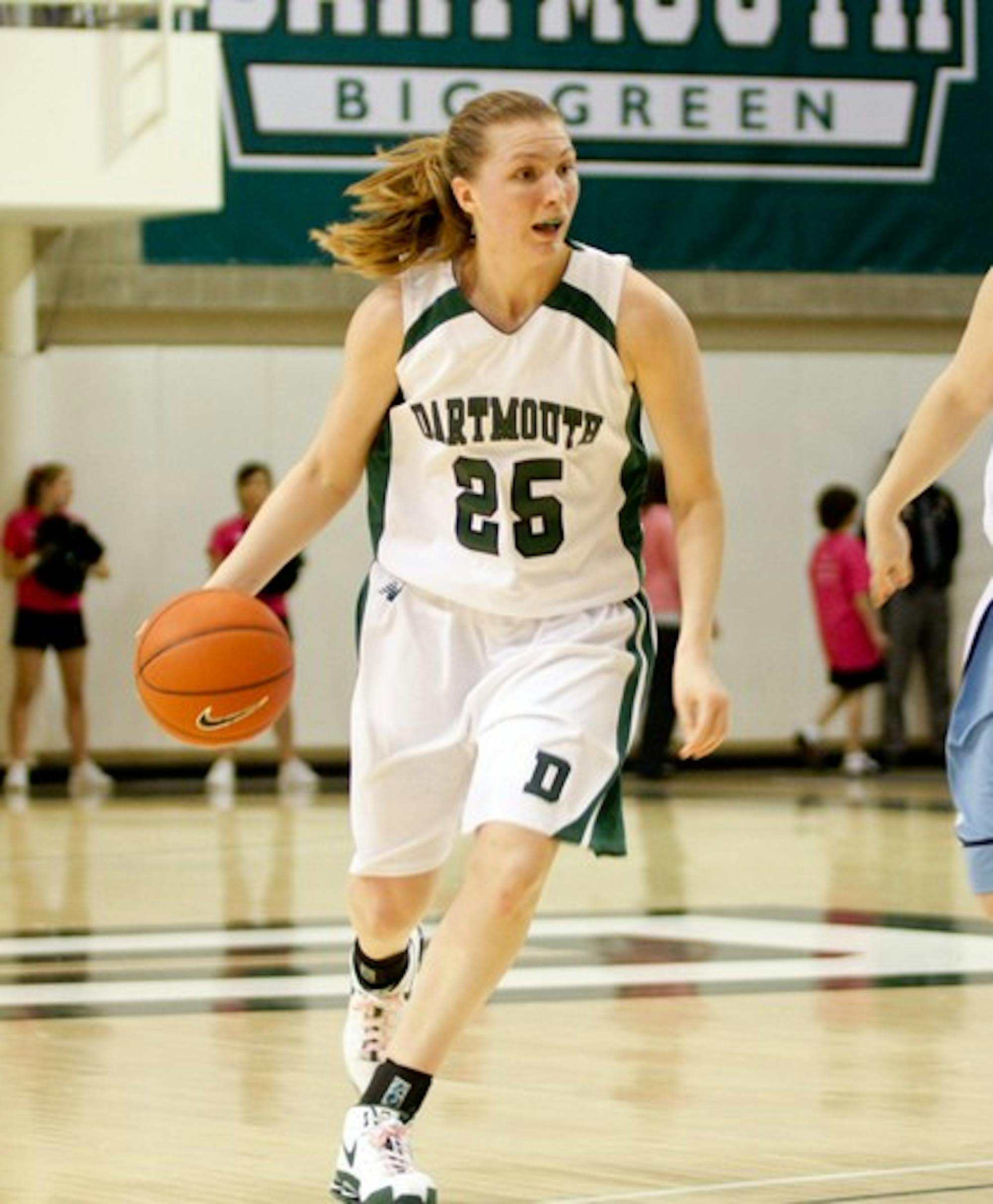 Co-captain Darcy Rose '09 had two straight double-doubles this weekend, scoring 17 points and taking 10 rebounds against Columbia Saturday night.