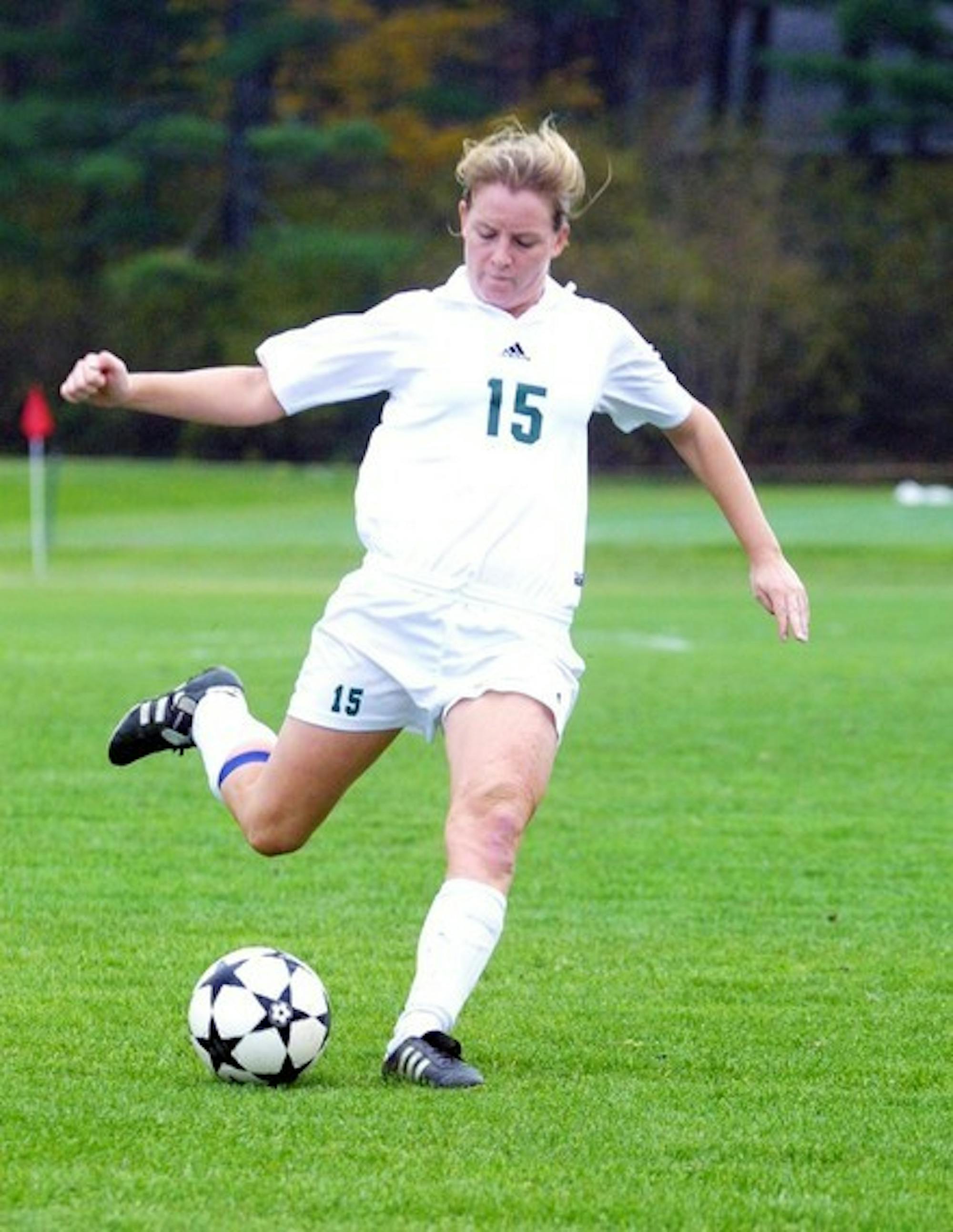 Annie Stanley '08 and the women's soccer team posted a 2-0 win over UVM Wednesday to bring the Big Green to 4-3 on the season.