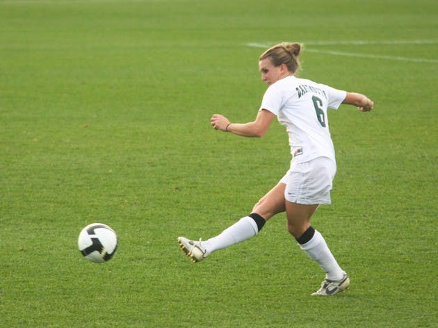 The Big Green kept the pressure on Bryant with 19 shots, compared to the Bulldogs' five.