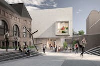 Dartmouth College has unveiled plans and sketches for the upcoming $50 million renovation of the Hood Museum of Art, and has received approval from the Hanover Planning Board. (Courtesy Tod Williams Billie Tsien Architects)