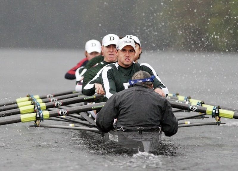 The men's heavyweight rowing team was swept by Syracuse Saturday in the annual Packard Cup the team hosted.