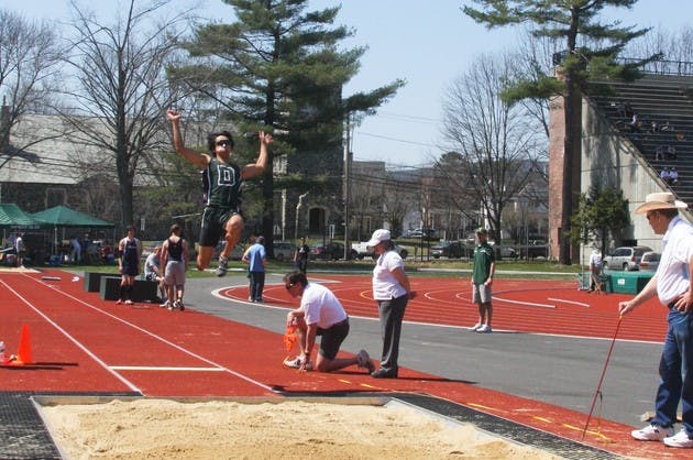 The men's track and field team is in eighth place out of 49 teams in the ECAC/IC4A championship meets after two days of competition.