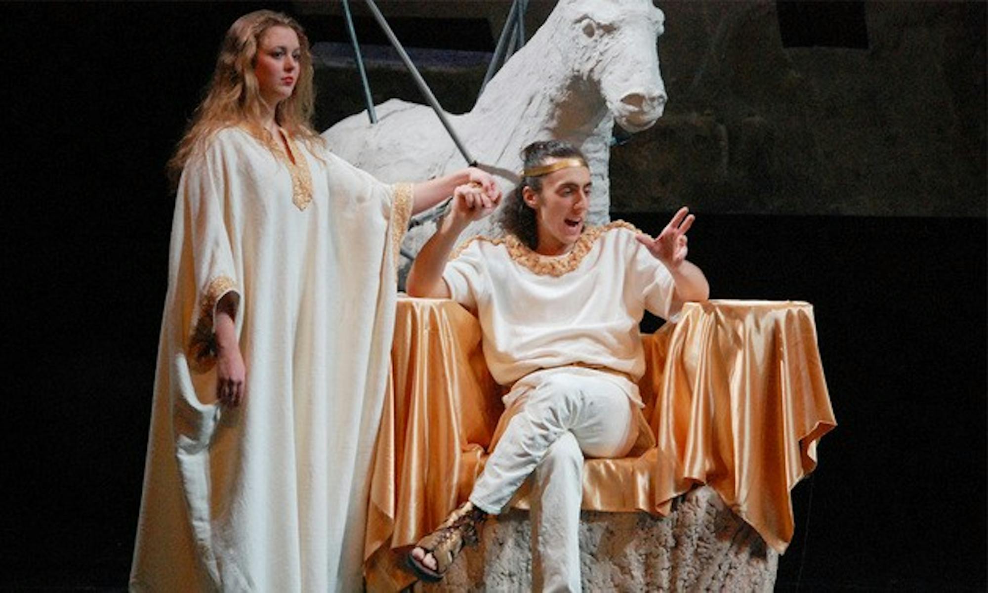 Matt Cohn '08, as Julius Caesar, utters the infamous line 