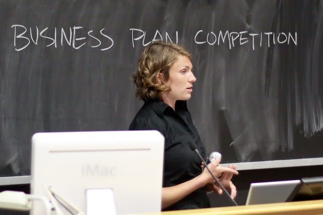Four teams participated in the third annual business plan competition, organized by the Club of Dartmouth Entrepreneurs, on Monday.