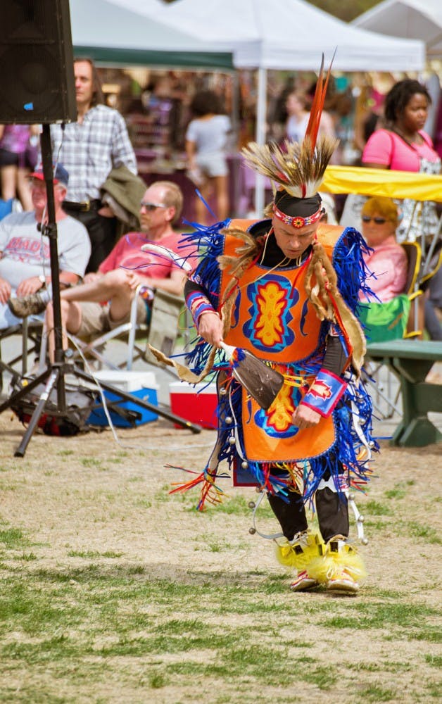 Among the dances performed was the Northeastern tribes’ smoke dance.	