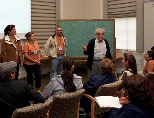 Teachers from schools throughout Mexico join professor John Rassias in improving their English language teaching skills.