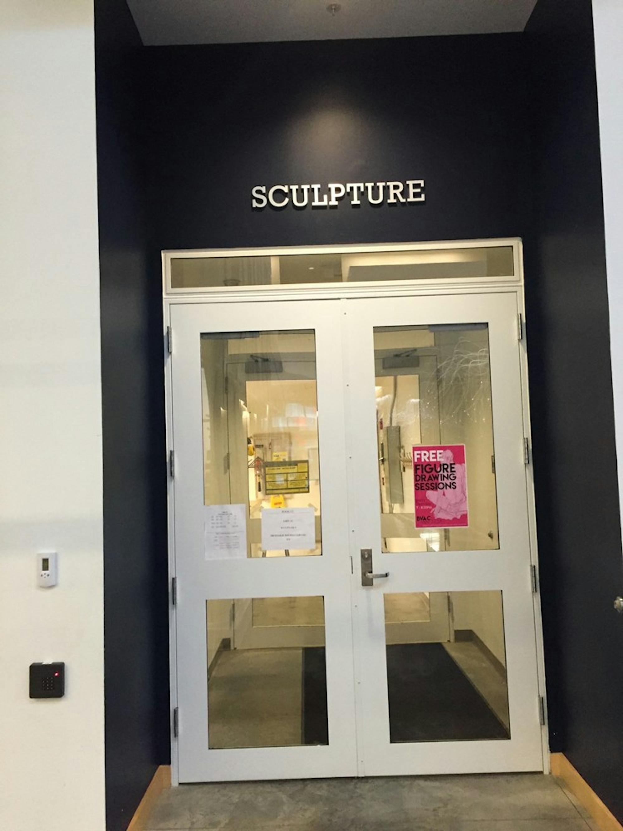 The sculpture studio is a place where students explore their creativity,