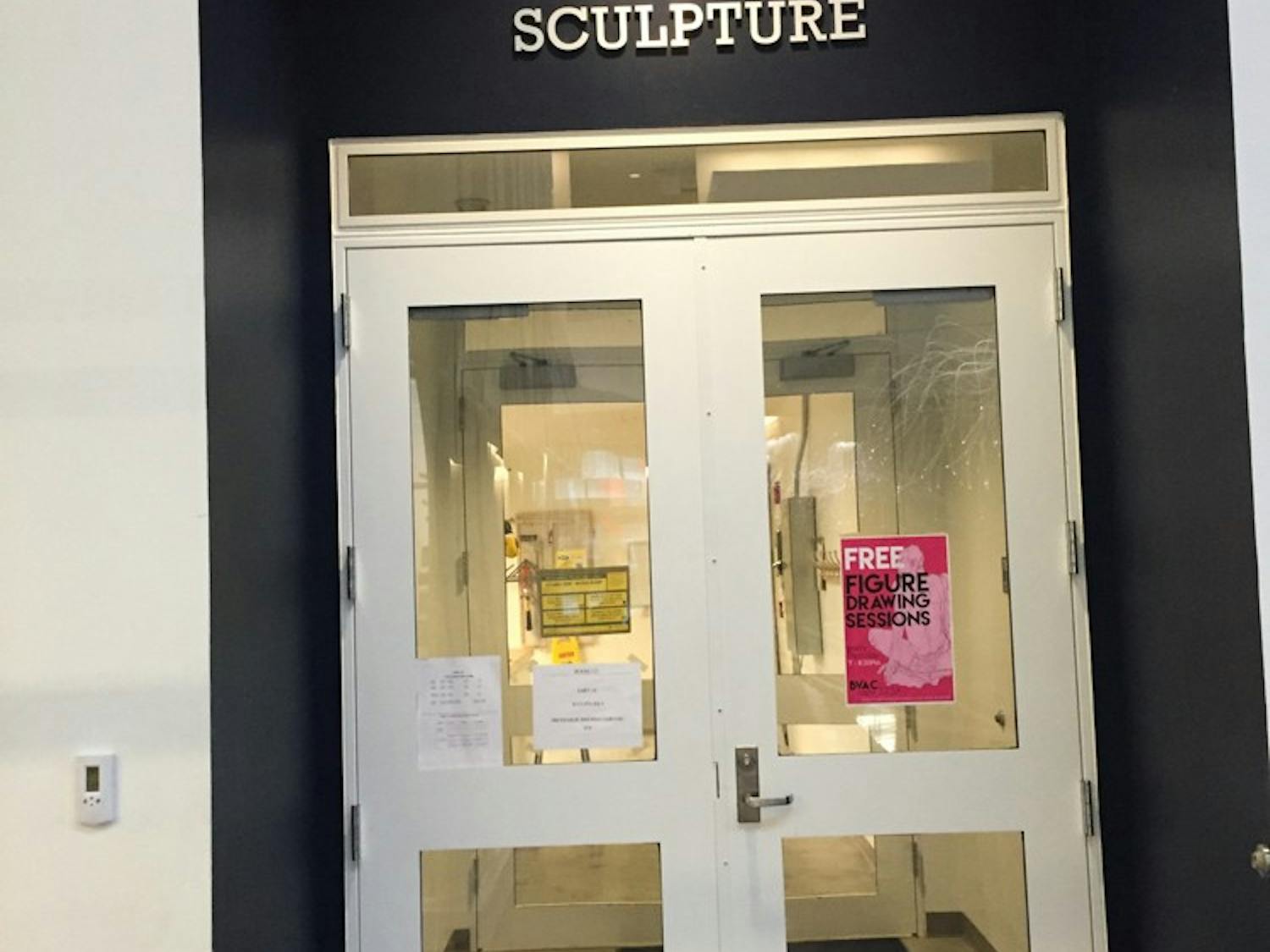 The sculpture studio is a place where students explore their creativity,