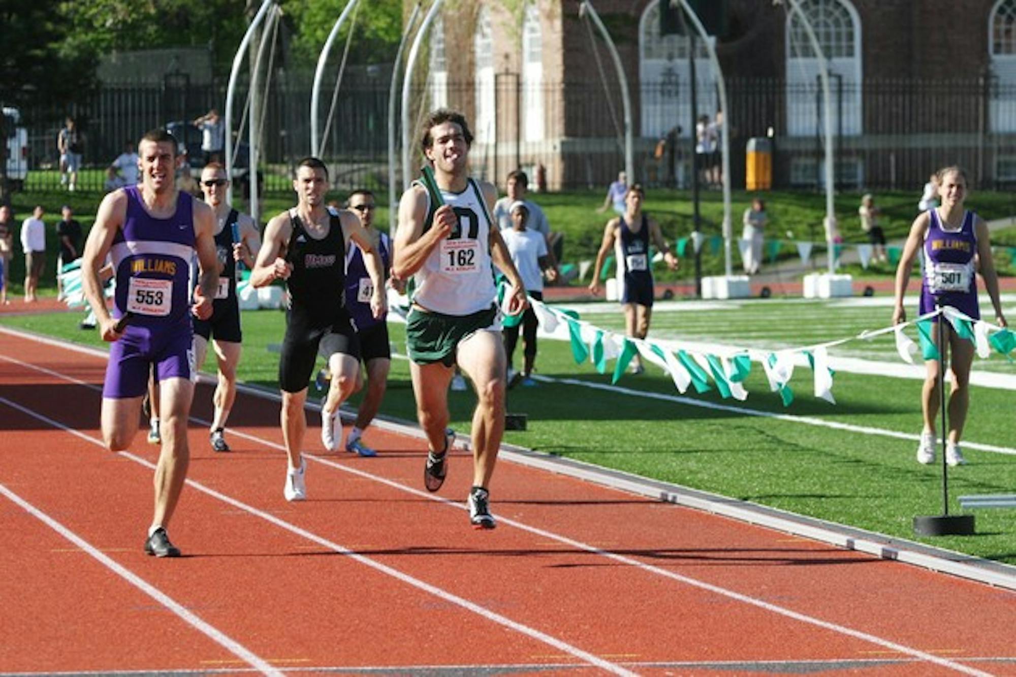 Charlie Stoebe '08 anchored Dartmouth's winning 4 x 400m relay team.