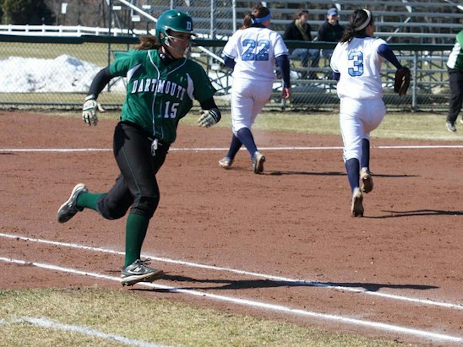 The Dartmouth softball team routed Columbia in consecutive games during Monday's doubleheader.