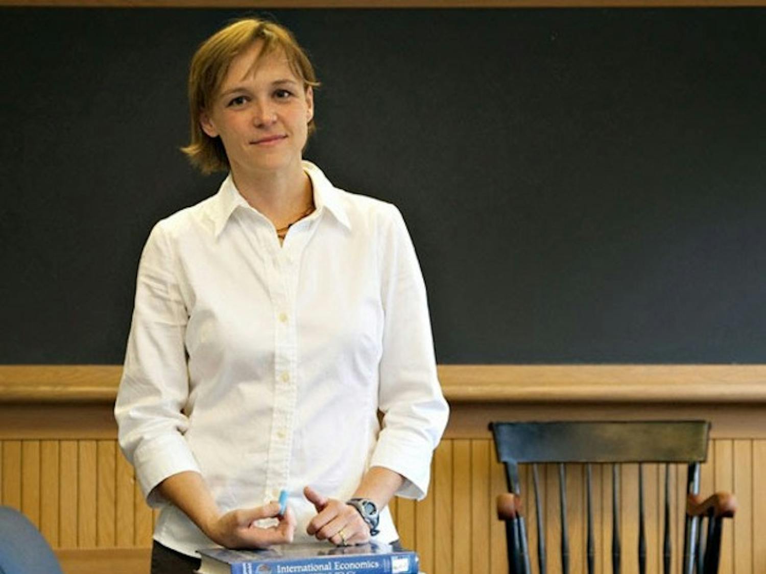 Economics professor Nina Pavcnik said she equally values teaching, researching and editing. 