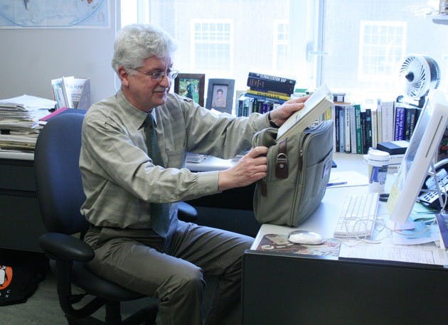 History professor Ronald Edsforth commutes from Greenwich, N.Y., to Hanover. He's had three accidents on the long commute, twice in bad winter weather.