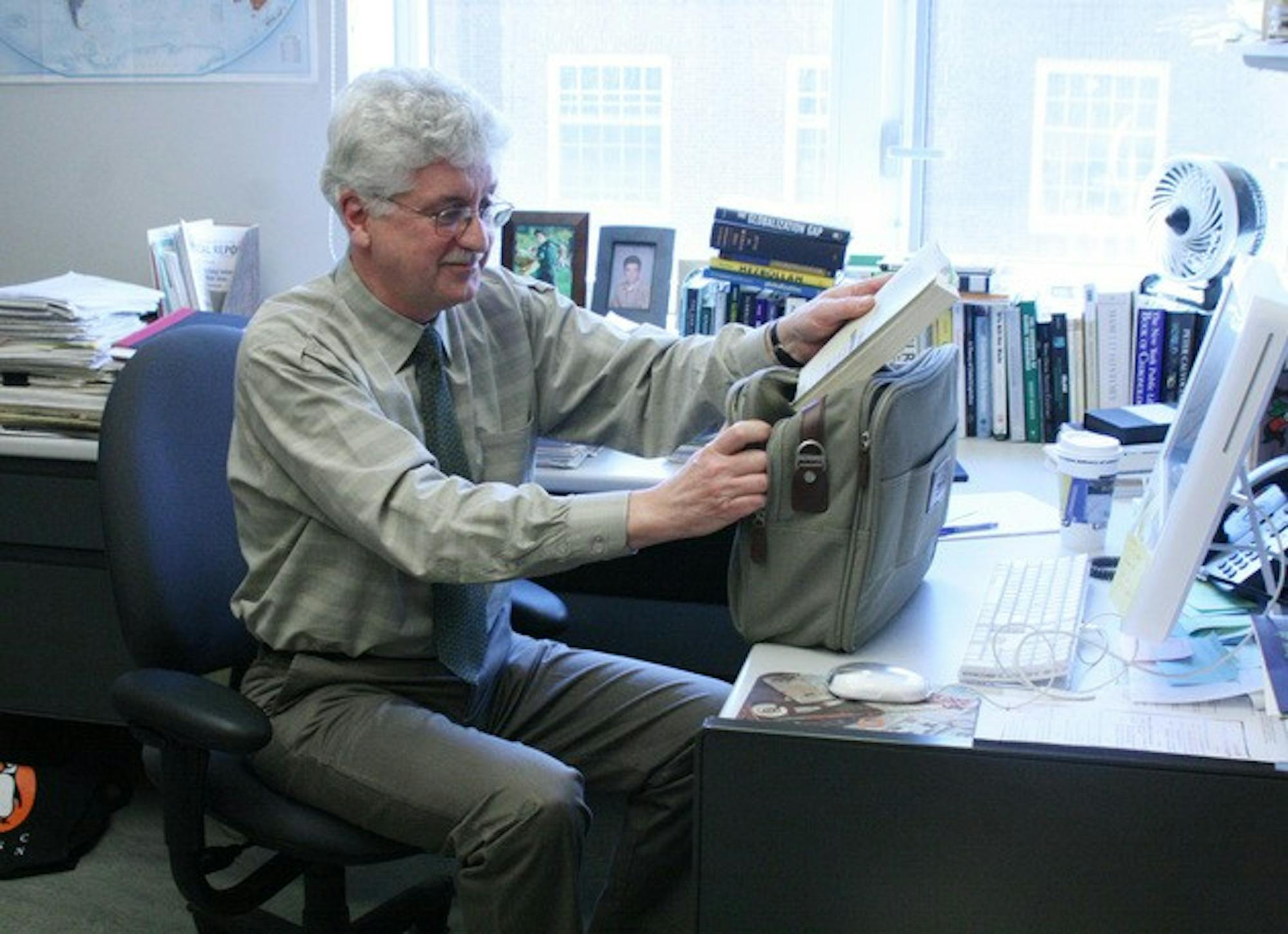 History professor Ronald Edsforth commutes from Greenwich, N.Y., to Hanover. He's had three accidents on the long commute, twice in bad winter weather.