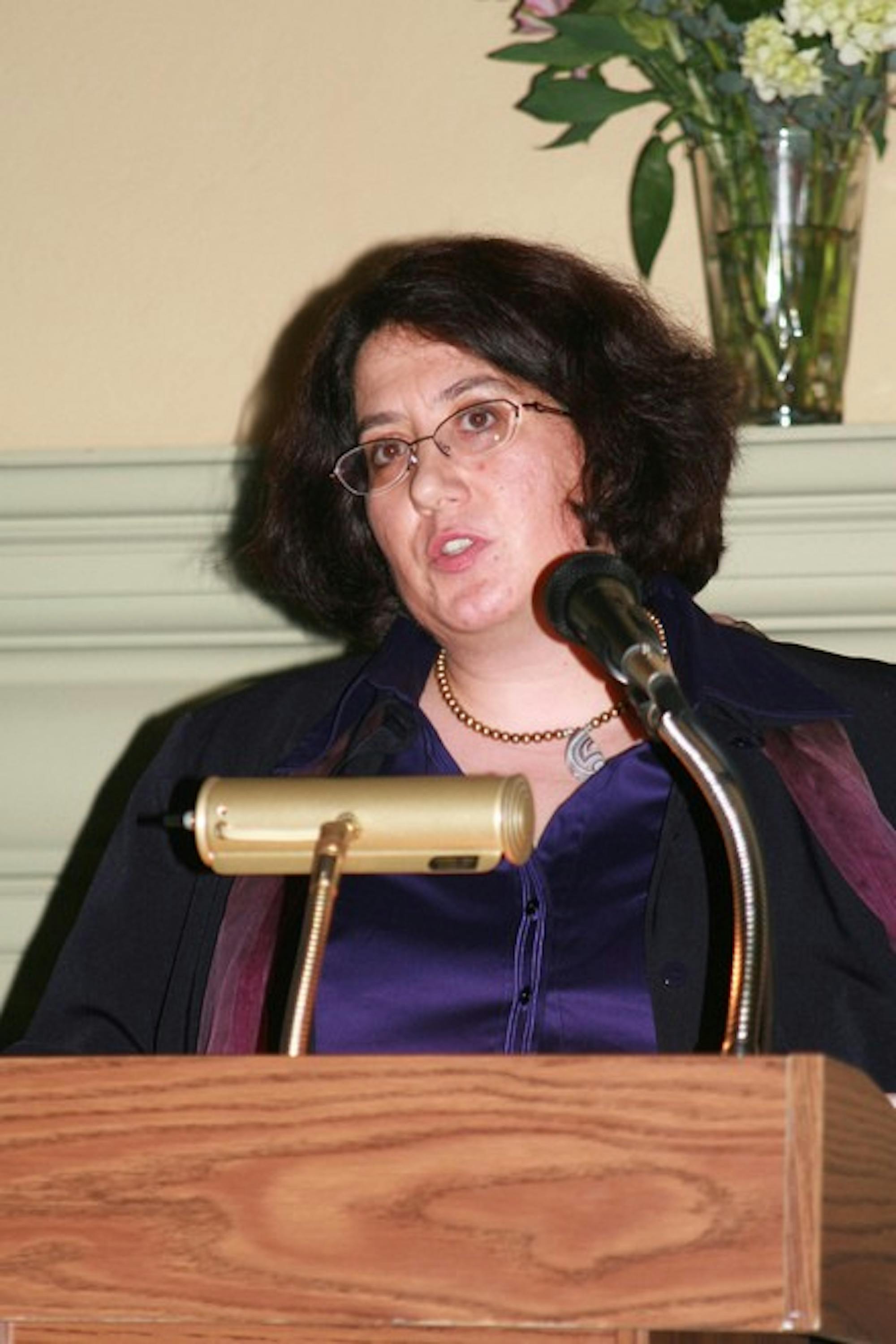 Biographer Heidi Ardizzone recounts the life of Belle da Costa Greene, a prominent librarian from the early 20th century, in a speech Thursday.