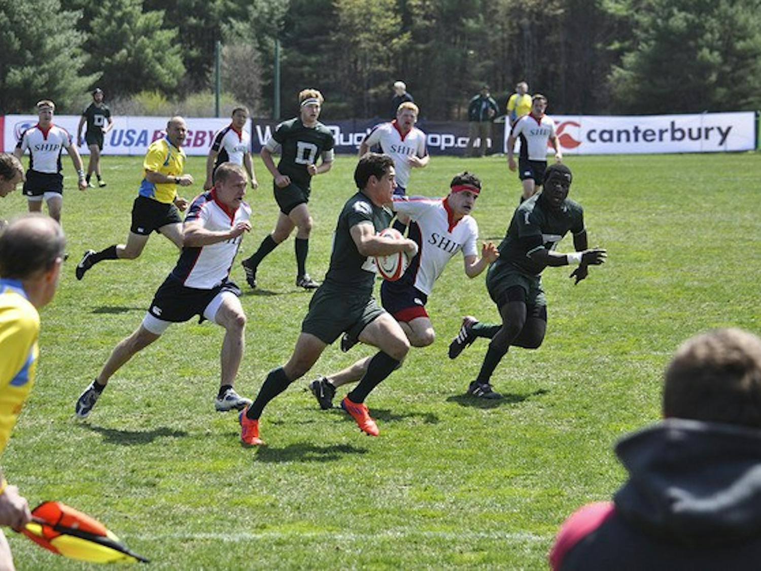 Dartmouth men's rugby defeated Shippensburg and Stony Brook Universities in the NCAA regionals over the weekend.