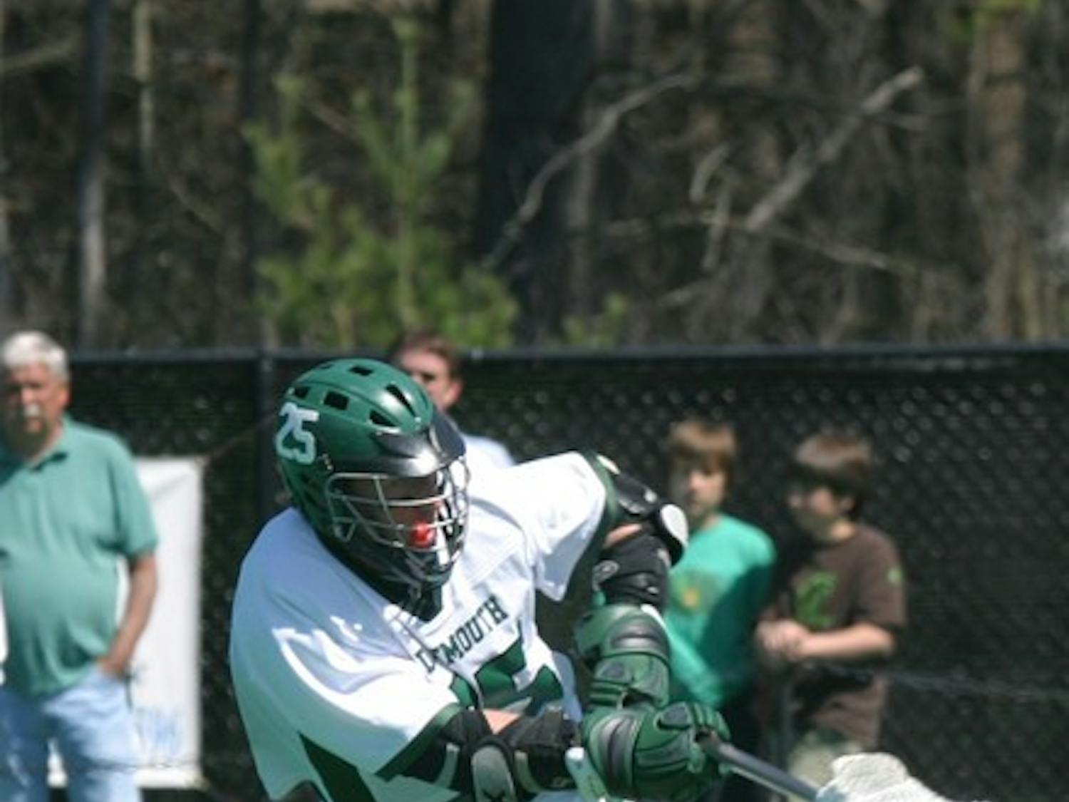 Dartmouth men's lacrosse defeated Holy Cross 16-10 on Tuesday.