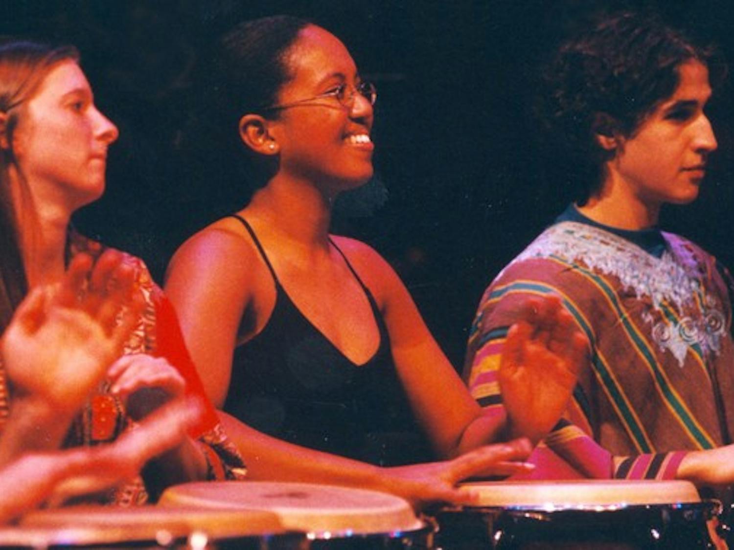 The World Music Percussion Ensemble, led by music department adjunct professor Hafiz Shabazz, will perform Saturday, Nov. 1 in Spaulding Auditorium at the Hopkins Center for the Arts