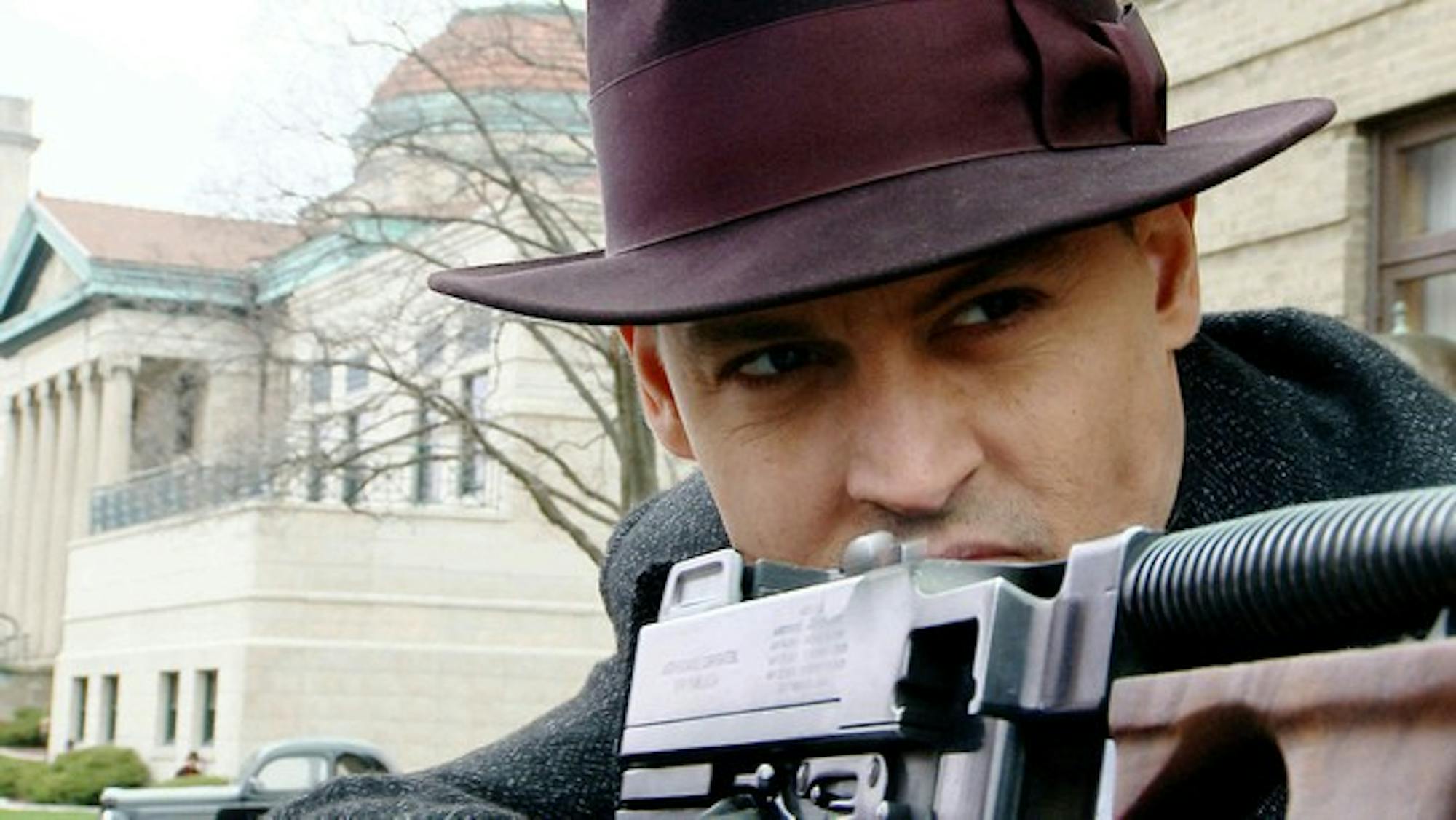 Johnny Depp stars as the notorious Depression-era bank robber John Dillinger in Public Enemies.'