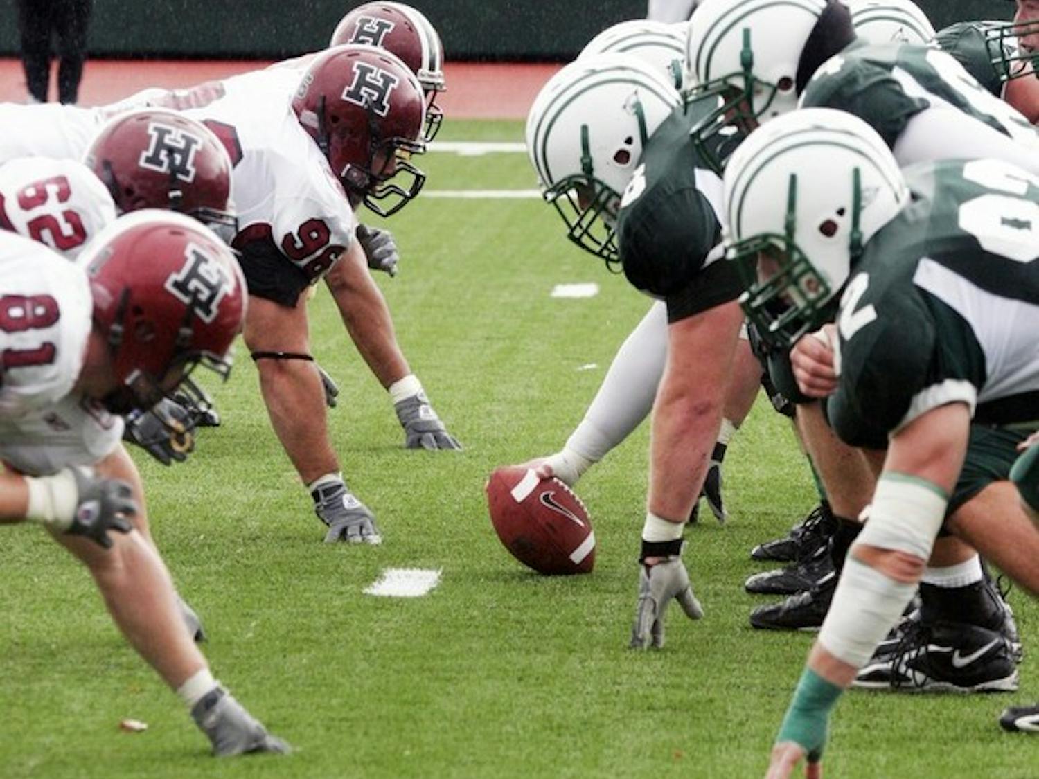 The Big Green struggled all afternoon to crack Harvard's stalwart defense, falling convincingly to the Crimson, 28-0.