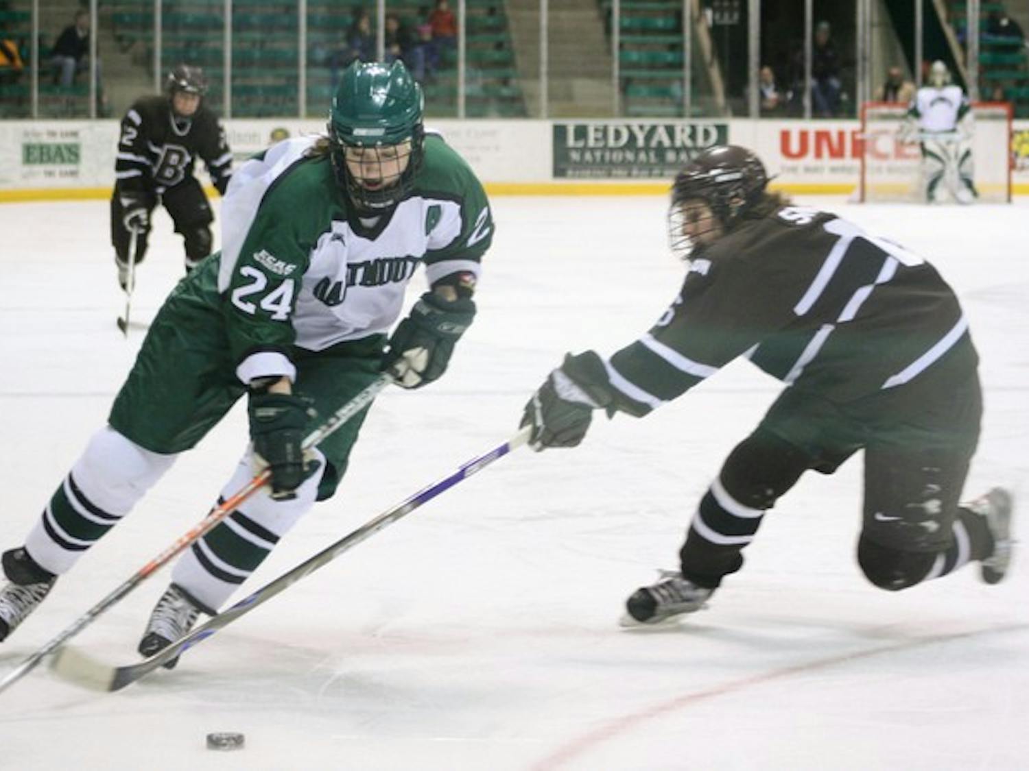 Captain Sarah Newnam '09 was one of four returning players to earn All-Ivy recognition last season for Dartmouth.