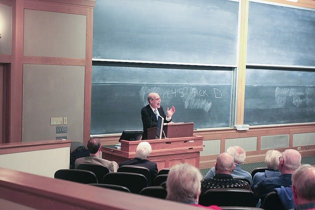 National Humanities Medal recipient Harold Holzer spoke Wednesday about the influence of Abraham Lincoln's legacy on U.S. presidents over time.