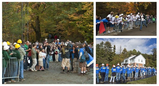 Dartmouth volunteers helped on the construction of a new home built as part of ABC's television show, 