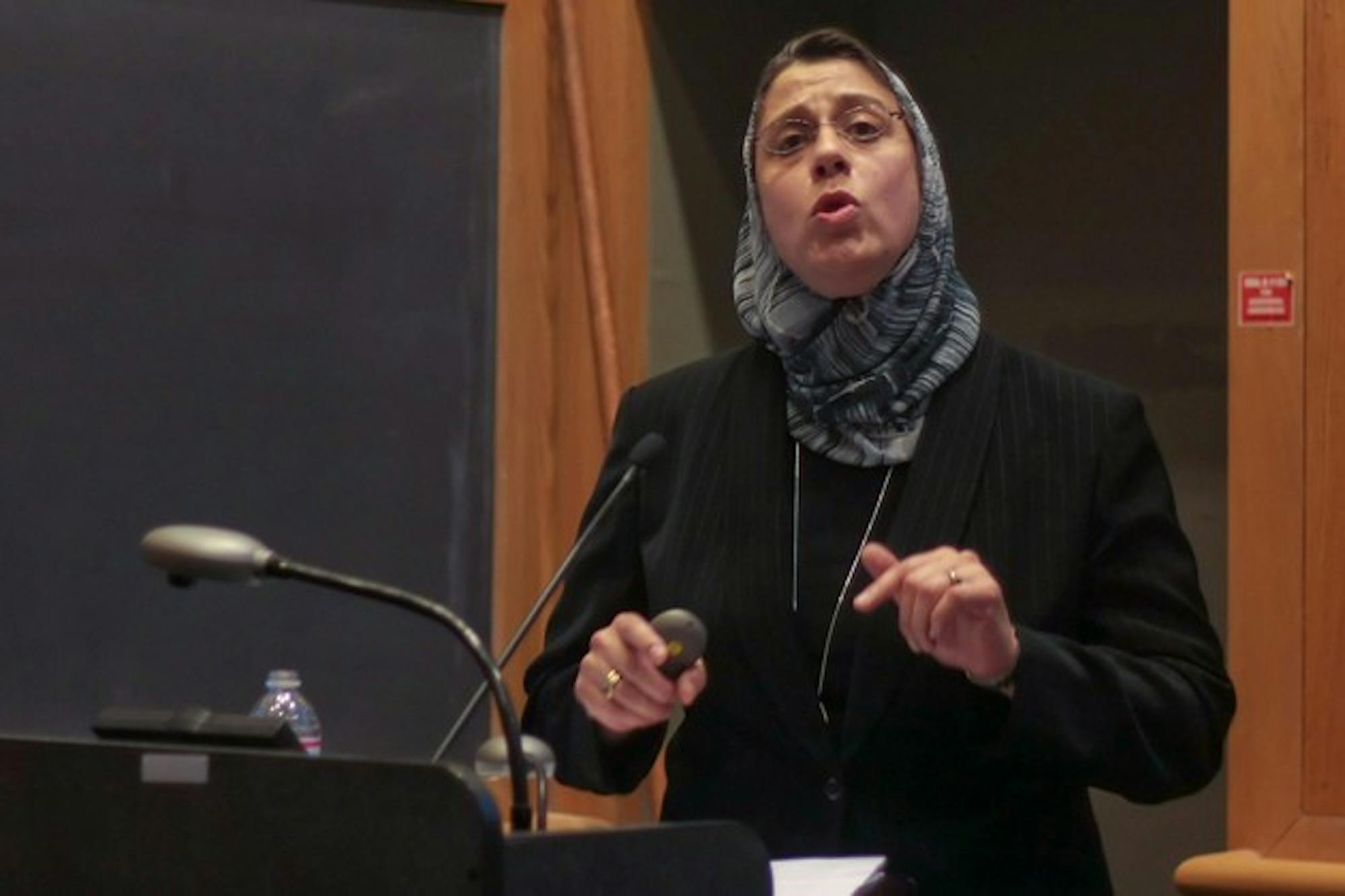 Princeton professor Amaney Jamal explained how to ease the Israeli-Palestinian conflict in her lecture on Wednesday afternoon.