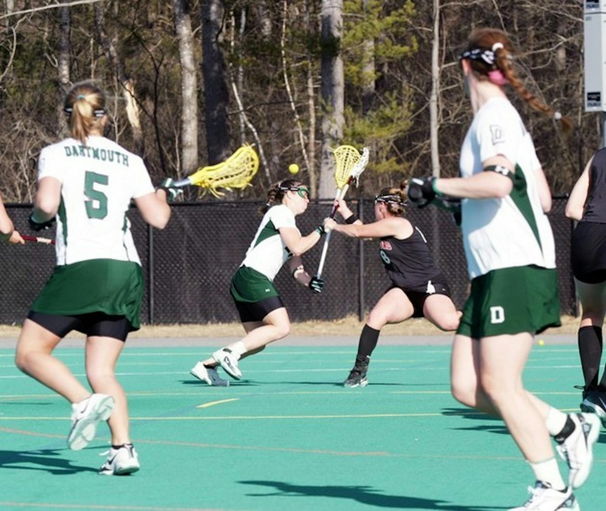 The women's lacrosse team shrugged off its slow spring start to post consecutive wins over Stanford and Brown.
