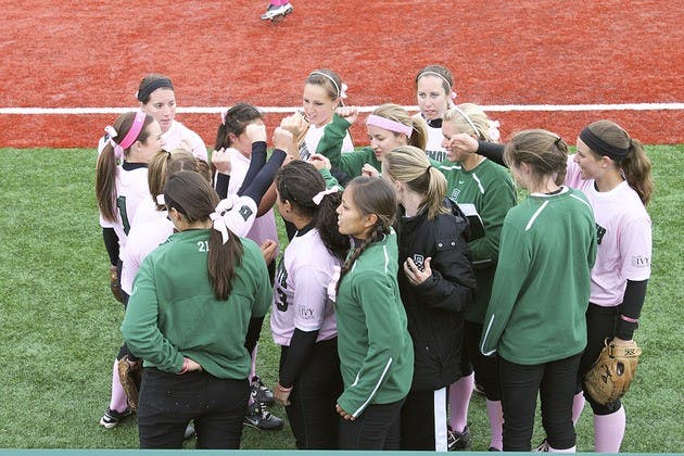 The softball team will play a season-ending series against Harvard University this weekend, including a doubleheader at home on Sunday.