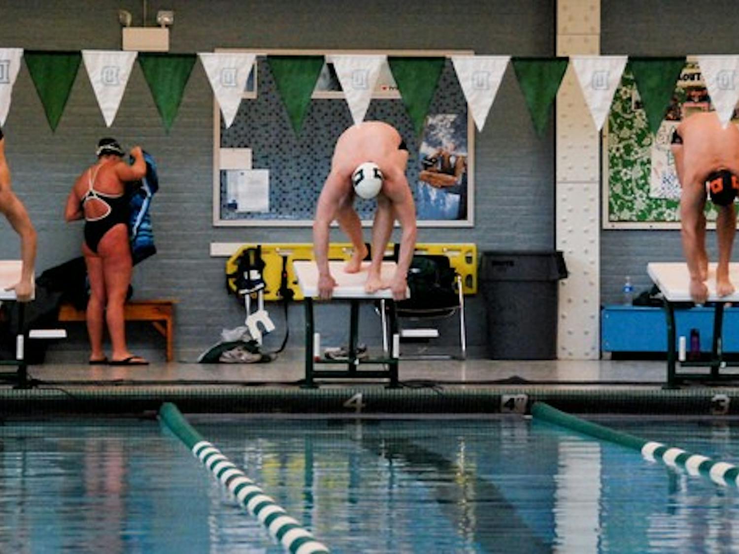 The Big Green's senior swimmers competed in their last intercollegiate competitions at Dartmouth last Sunday.